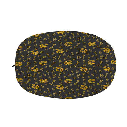 Tyrannosaurus Dino Fossil Pattern Print Car Side Mirror Covers