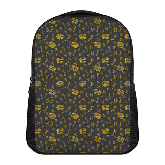 Tyrannosaurus Dino Fossil Pattern Print Casual Backpack