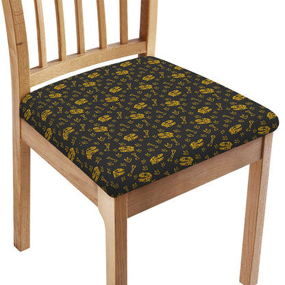 Tyrannosaurus Dino Fossil Pattern Print Chair Cushion Cover