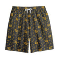 Tyrannosaurus Dino Fossil Pattern Print Cotton Shorts