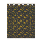 Tyrannosaurus Dino Fossil Pattern Print Curtain