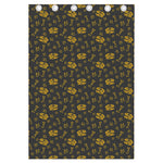 Tyrannosaurus Dino Fossil Pattern Print Curtain