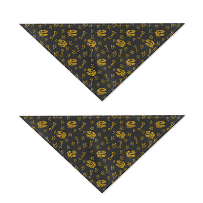 Tyrannosaurus Dino Fossil Pattern Print Dog Bandana