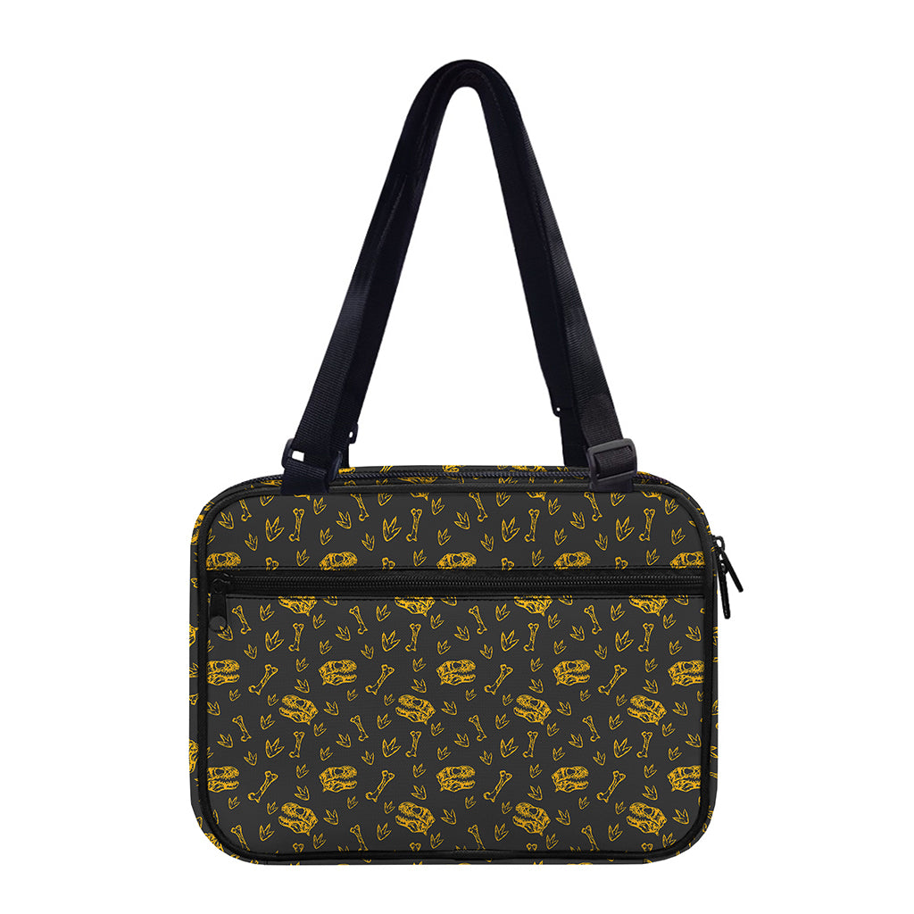 Tyrannosaurus Dino Fossil Pattern Print Double Strap Bible Bag