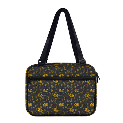 Tyrannosaurus Dino Fossil Pattern Print Double Strap Bible Bag