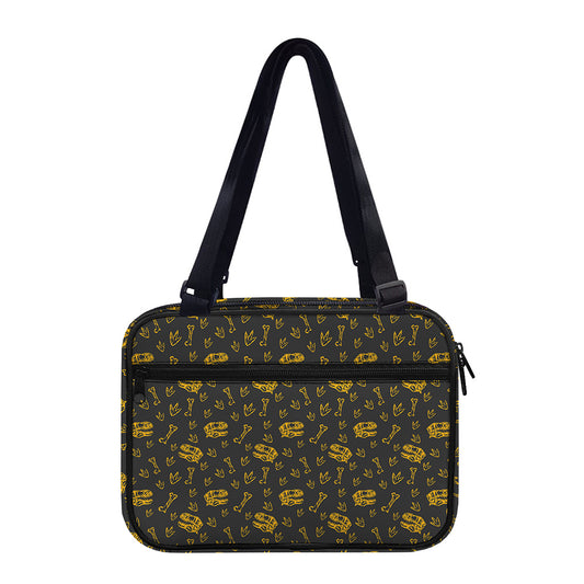 Tyrannosaurus Dino Fossil Pattern Print Double Strap Bible Bag