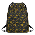 Tyrannosaurus Dino Fossil Pattern Print Drawstring Backpack