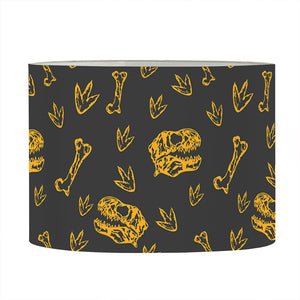 Tyrannosaurus Dino Fossil Pattern Print Drum Lamp Shade