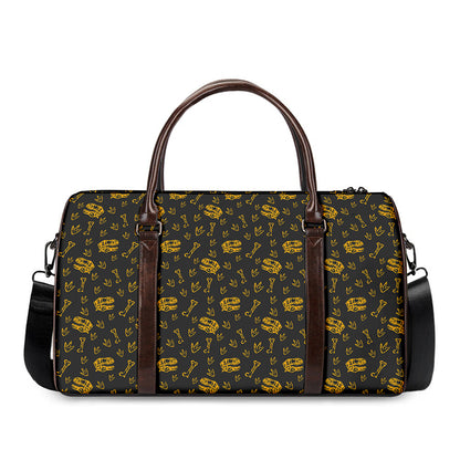 Tyrannosaurus Dino Fossil Pattern Print Duffle Bag