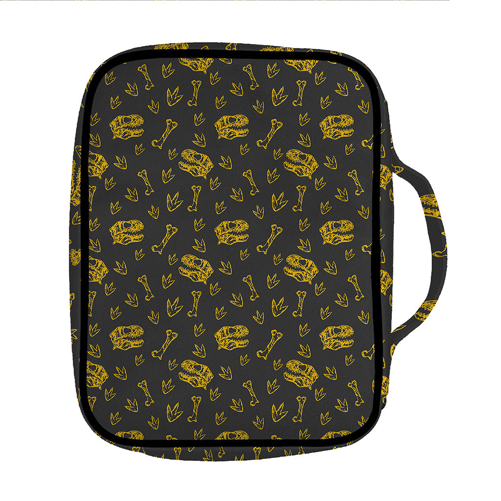 Tyrannosaurus Dino Fossil Pattern Print Front Pocket Bible Bag