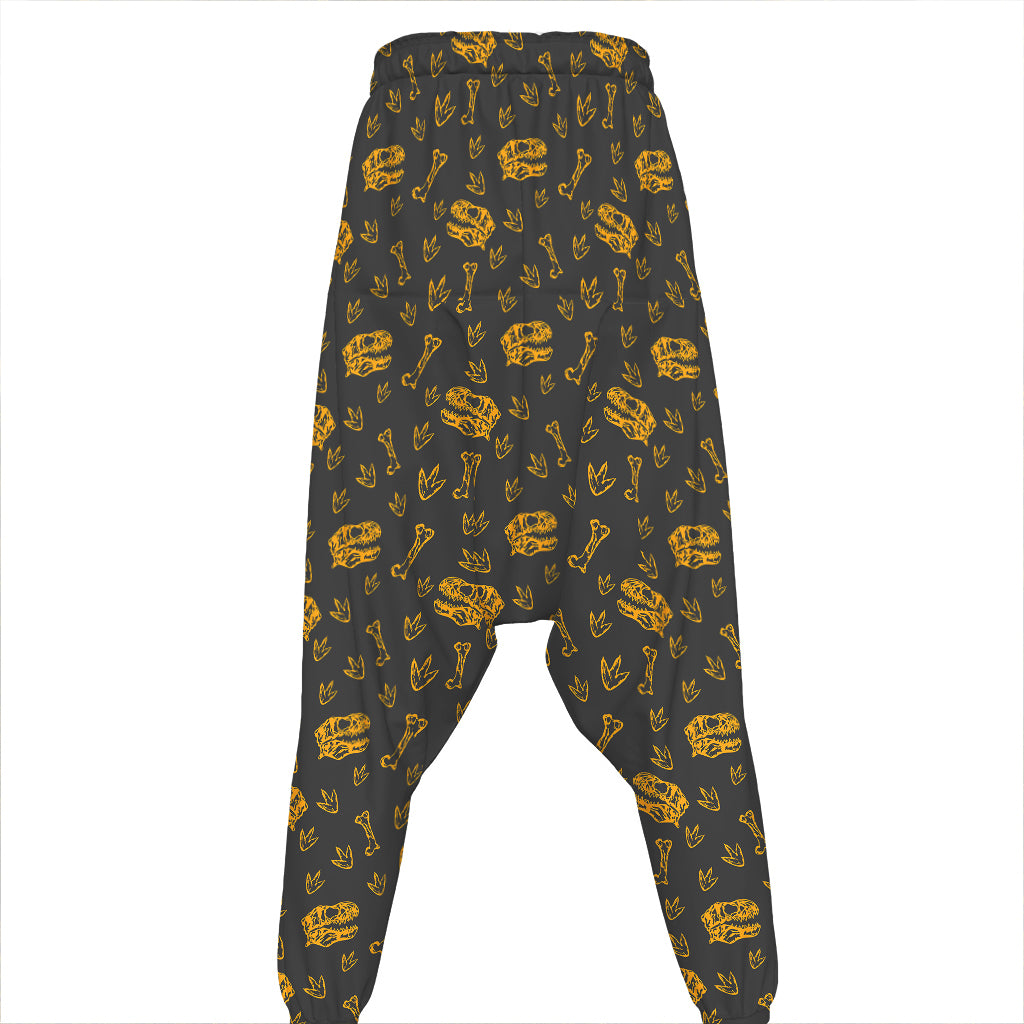 Tyrannosaurus Dino Fossil Pattern Print Hammer Pants
