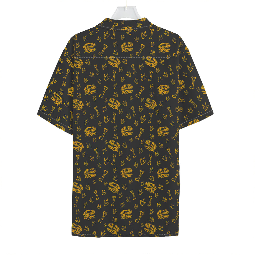 Tyrannosaurus Dino Fossil Pattern Print Hawaiian Shirt