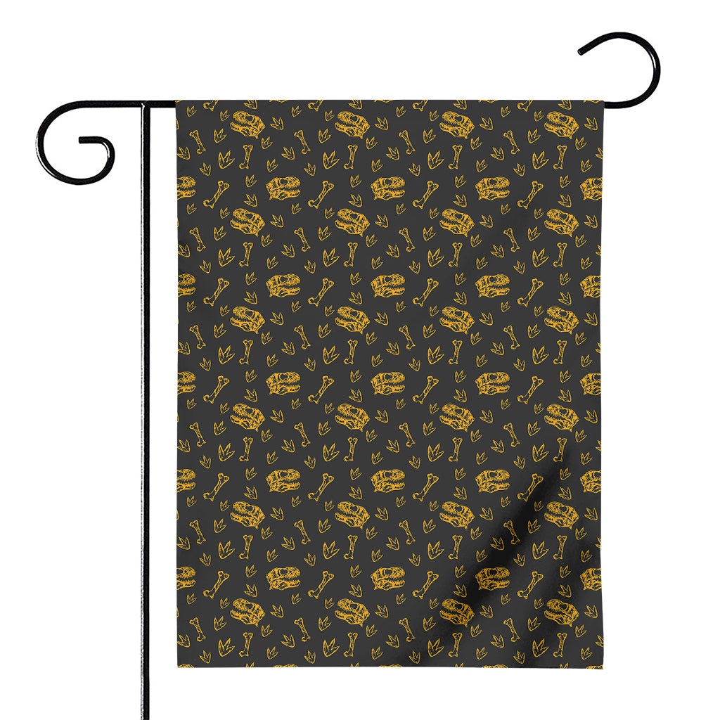 Tyrannosaurus Dino Fossil Pattern Print House Flag