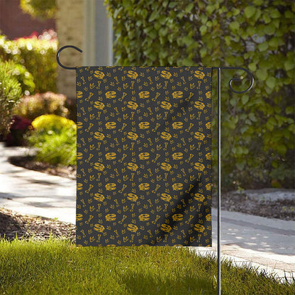 Tyrannosaurus Dino Fossil Pattern Print House Flag
