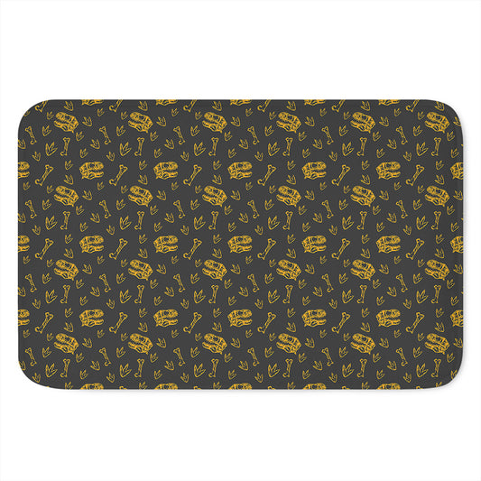 Tyrannosaurus Dino Fossil Pattern Print Indoor Door Mat