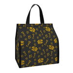 Tyrannosaurus Dino Fossil Pattern Print Insulated Lunch Tote