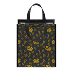 Tyrannosaurus Dino Fossil Pattern Print Insulated Lunch Tote