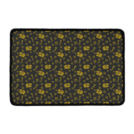 Tyrannosaurus Dino Fossil Pattern Print Kitchen Mat