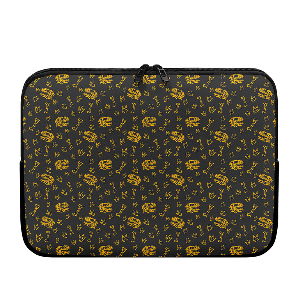 Tyrannosaurus Dino Fossil Pattern Print Laptop Sleeve