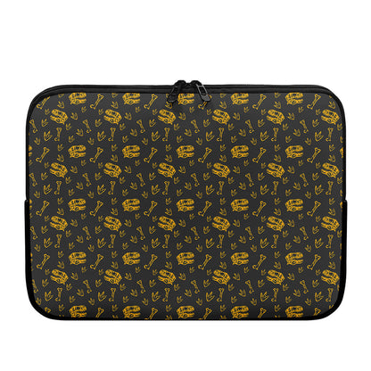 Tyrannosaurus Dino Fossil Pattern Print Laptop Sleeve