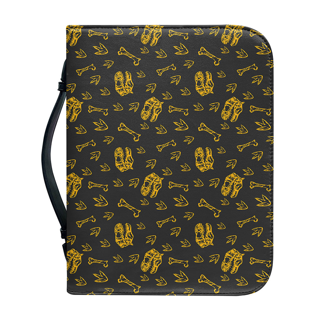 Tyrannosaurus Dino Fossil Pattern Print Leather Bible Cover