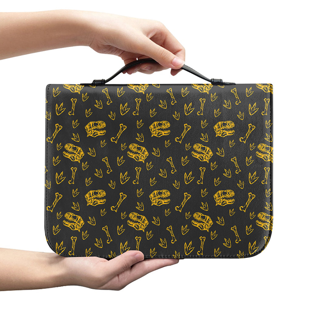 Tyrannosaurus Dino Fossil Pattern Print Leather Bible Cover