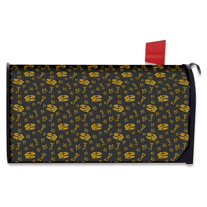 Tyrannosaurus Dino Fossil Pattern Print Mailbox Cover