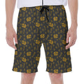 Tyrannosaurus Dino Fossil Pattern Print Men's Beach Shorts