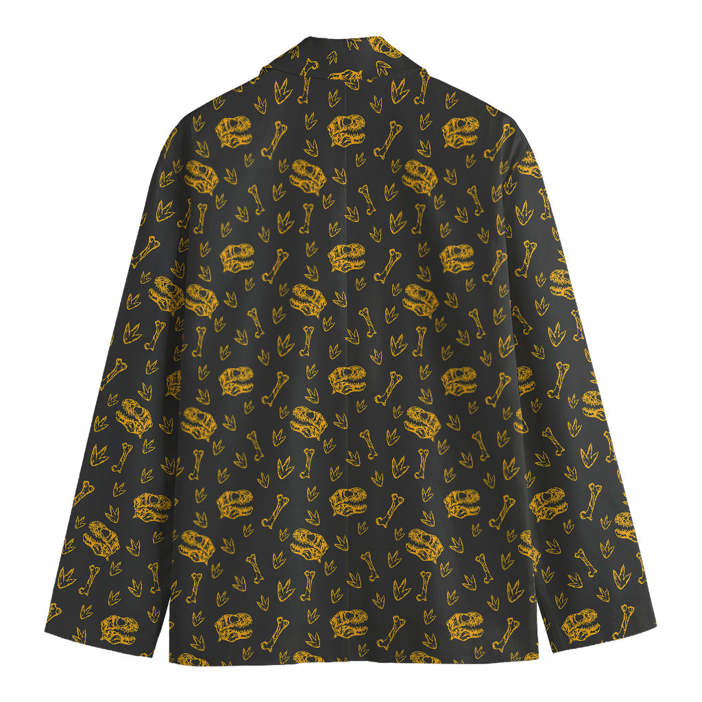 Tyrannosaurus Dino Fossil Pattern Print Men's Blazer
