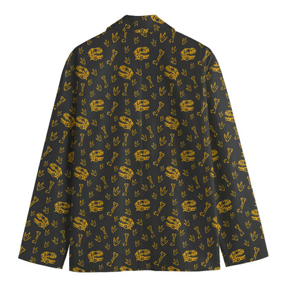 Tyrannosaurus Dino Fossil Pattern Print Men's Blazer