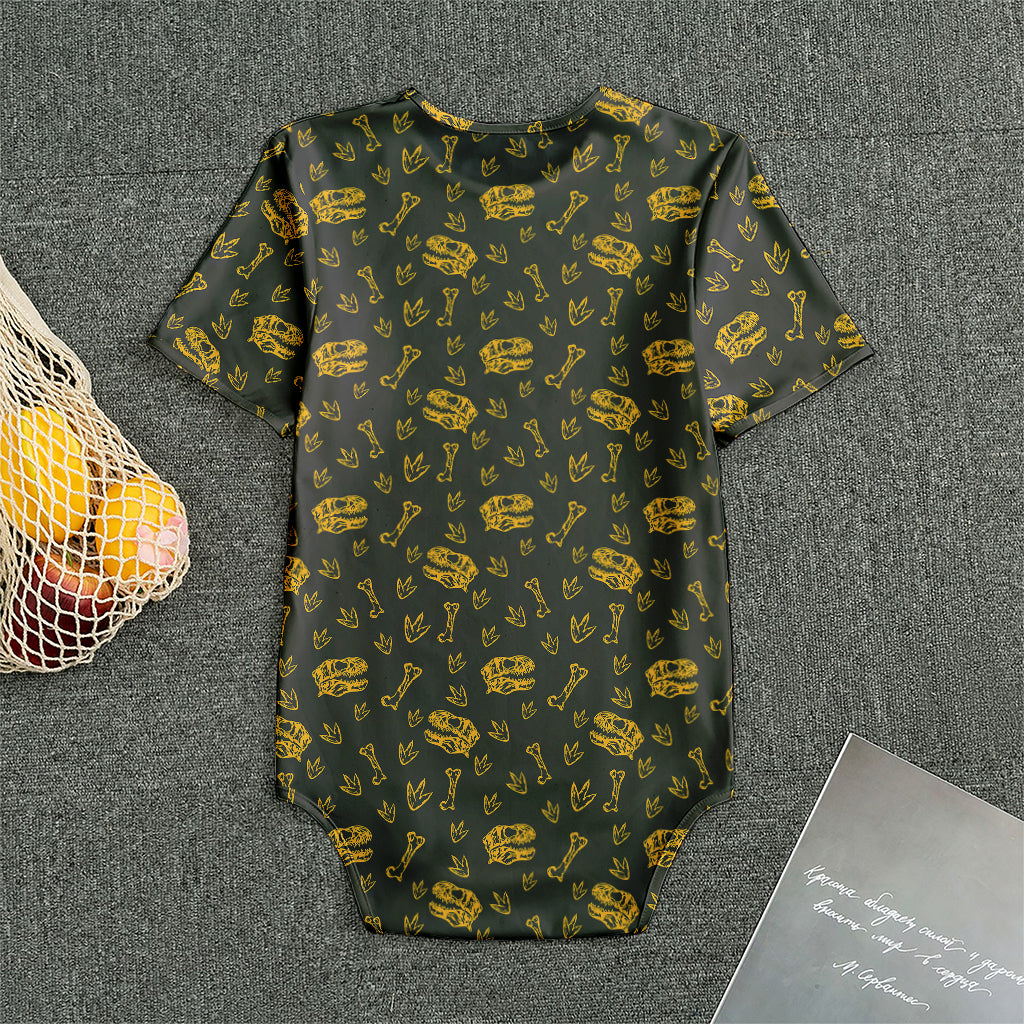 Tyrannosaurus Dino Fossil Pattern Print Men's Bodysuit