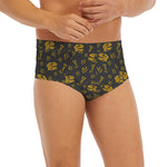 Tyrannosaurus Dino Fossil Pattern Print Men's Briefs