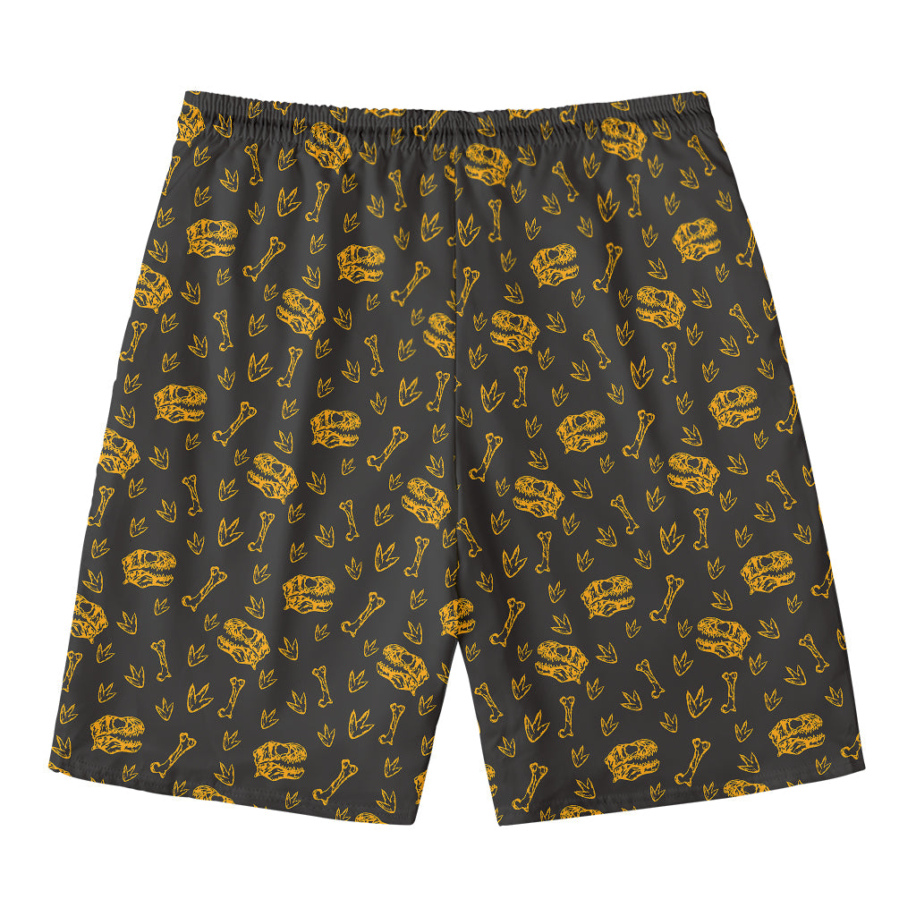 Tyrannosaurus Dino Fossil Pattern Print Men's Swim Trunks
