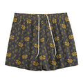 Tyrannosaurus Dino Fossil Pattern Print Mesh Shorts