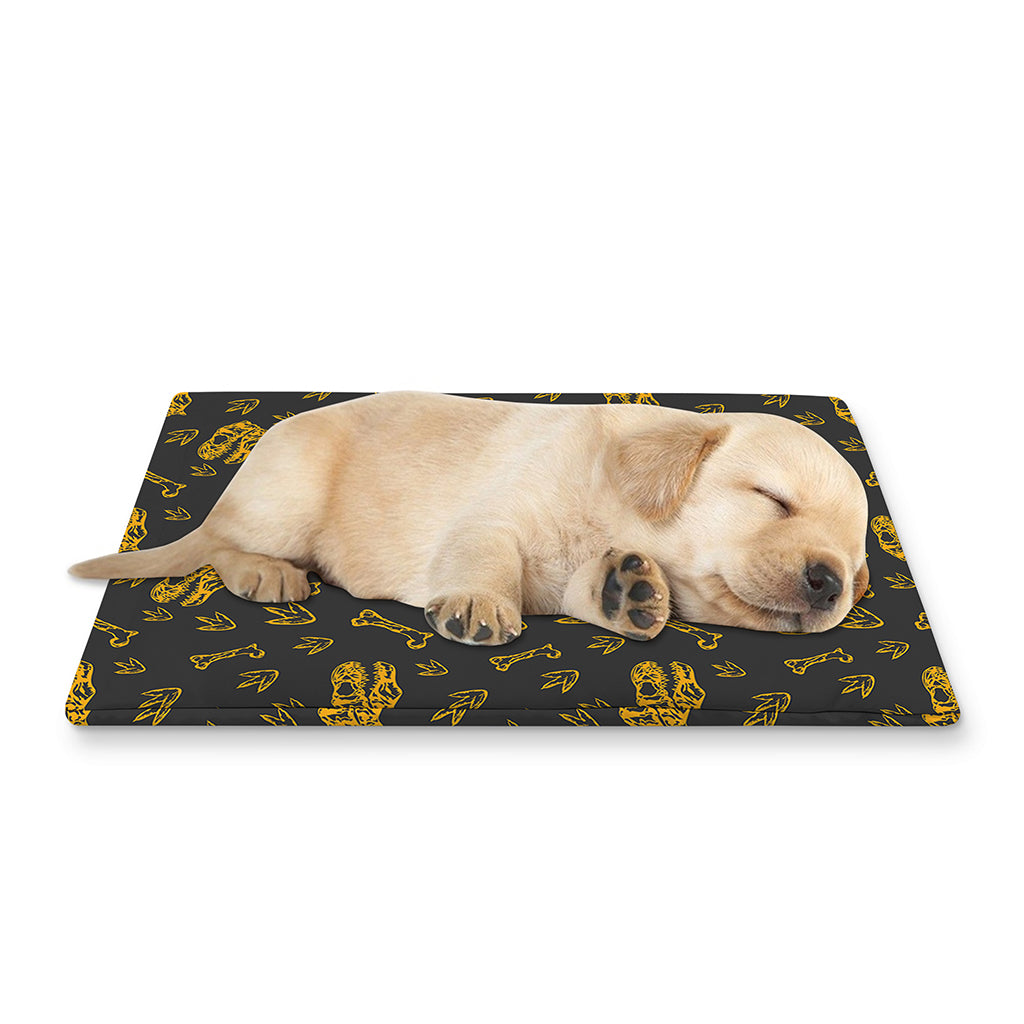 Tyrannosaurus Dino Fossil Pattern Print Pet Cooling Mat Cover