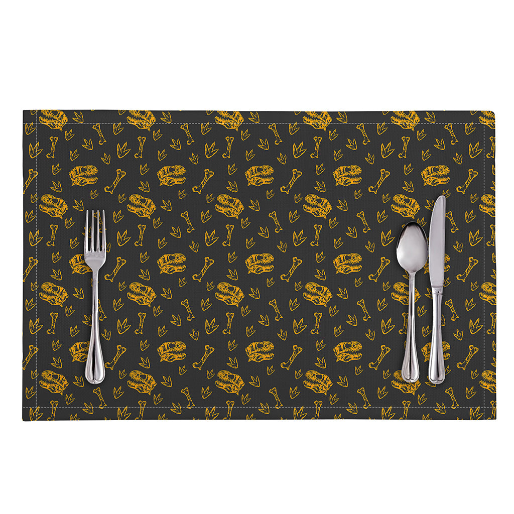 Tyrannosaurus Dino Fossil Pattern Print Placemat