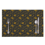 Tyrannosaurus Dino Fossil Pattern Print Placemat