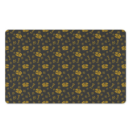 Tyrannosaurus Dino Fossil Pattern Print Polyester Doormat