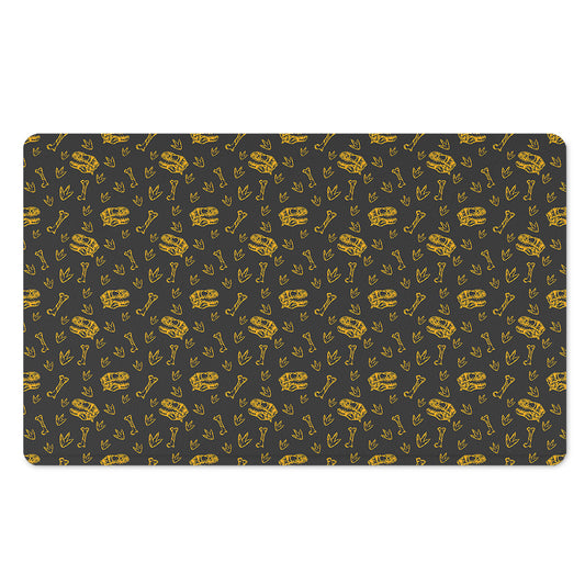 Tyrannosaurus Dino Fossil Pattern Print Polyester Doormat