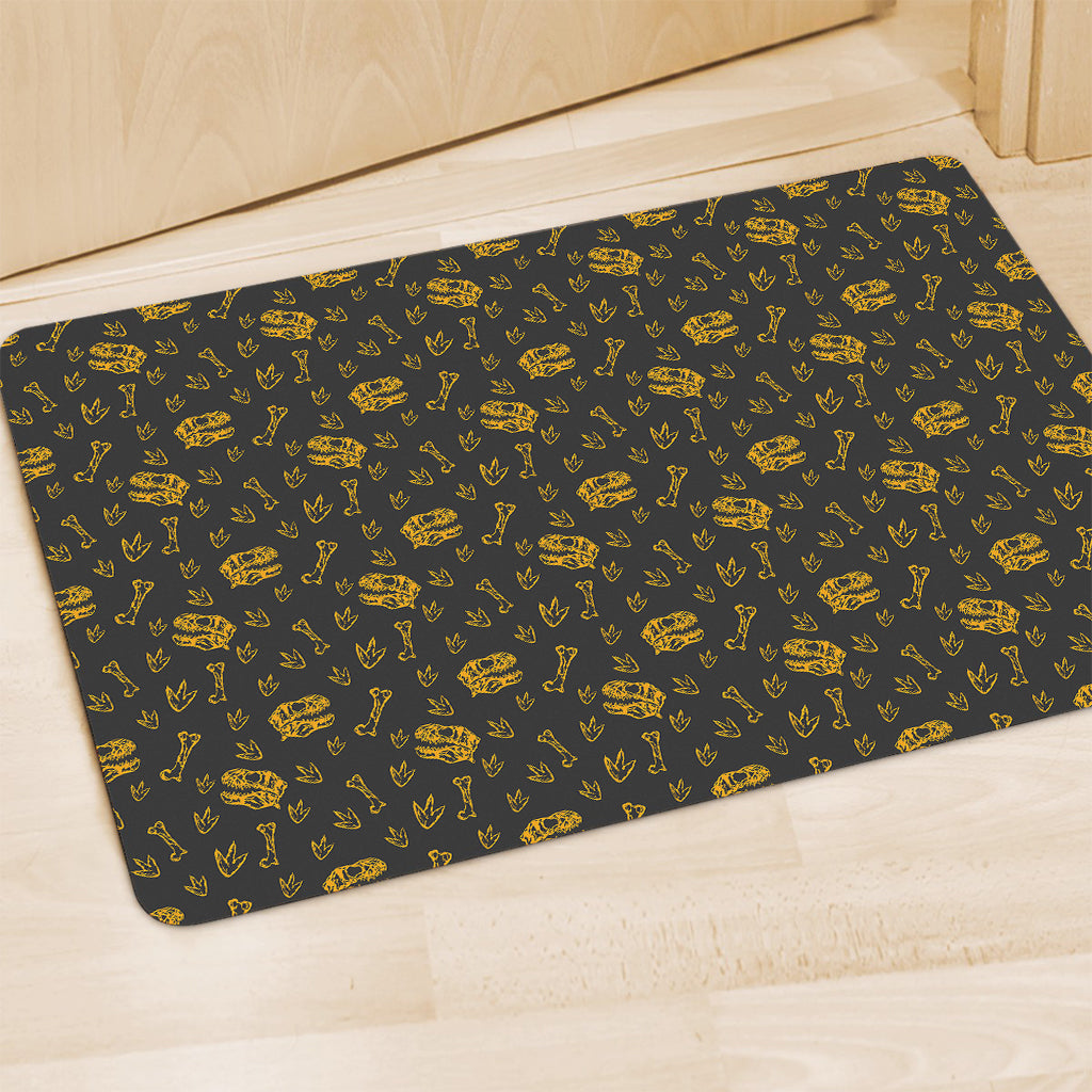Tyrannosaurus Dino Fossil Pattern Print Polyester Doormat