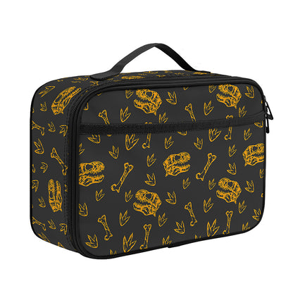 Tyrannosaurus Dino Fossil Pattern Print Portable Lunch Bag