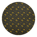 Tyrannosaurus Dino Fossil Pattern Print Round Blanket