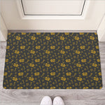 Tyrannosaurus Dino Fossil Pattern Print Rubber Doormat