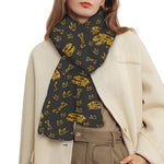 Tyrannosaurus Dino Fossil Pattern Print Scarf