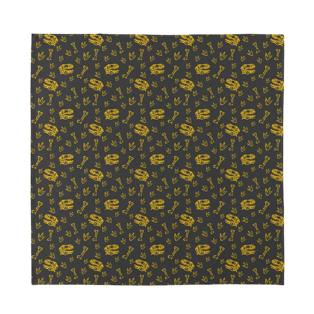 Tyrannosaurus Dino Fossil Pattern Print Silk Bandana