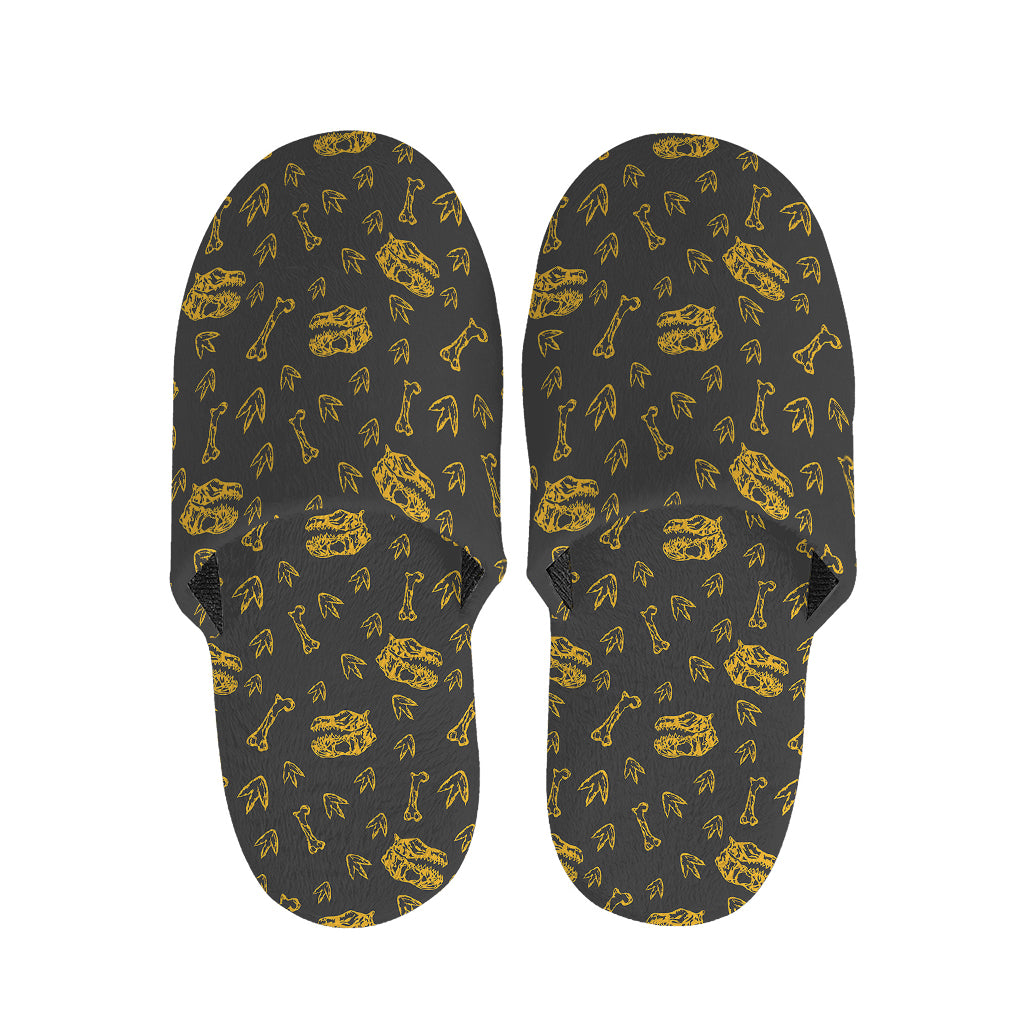 Tyrannosaurus Dino Fossil Pattern Print Slippers