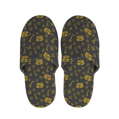 Tyrannosaurus Dino Fossil Pattern Print Slippers