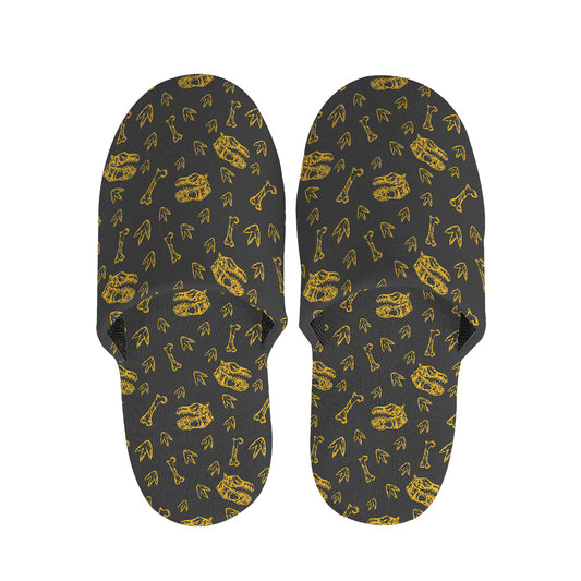 Tyrannosaurus Dino Fossil Pattern Print Slippers