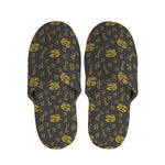 Tyrannosaurus Dino Fossil Pattern Print Slippers