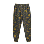 Tyrannosaurus Dino Fossil Pattern Print Sweatpants